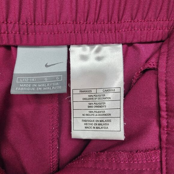 Nike Burgundy Tracksuit Womens Windbreaker XL Jacket + Large Pants Jogging Set - Picture 16 of 16